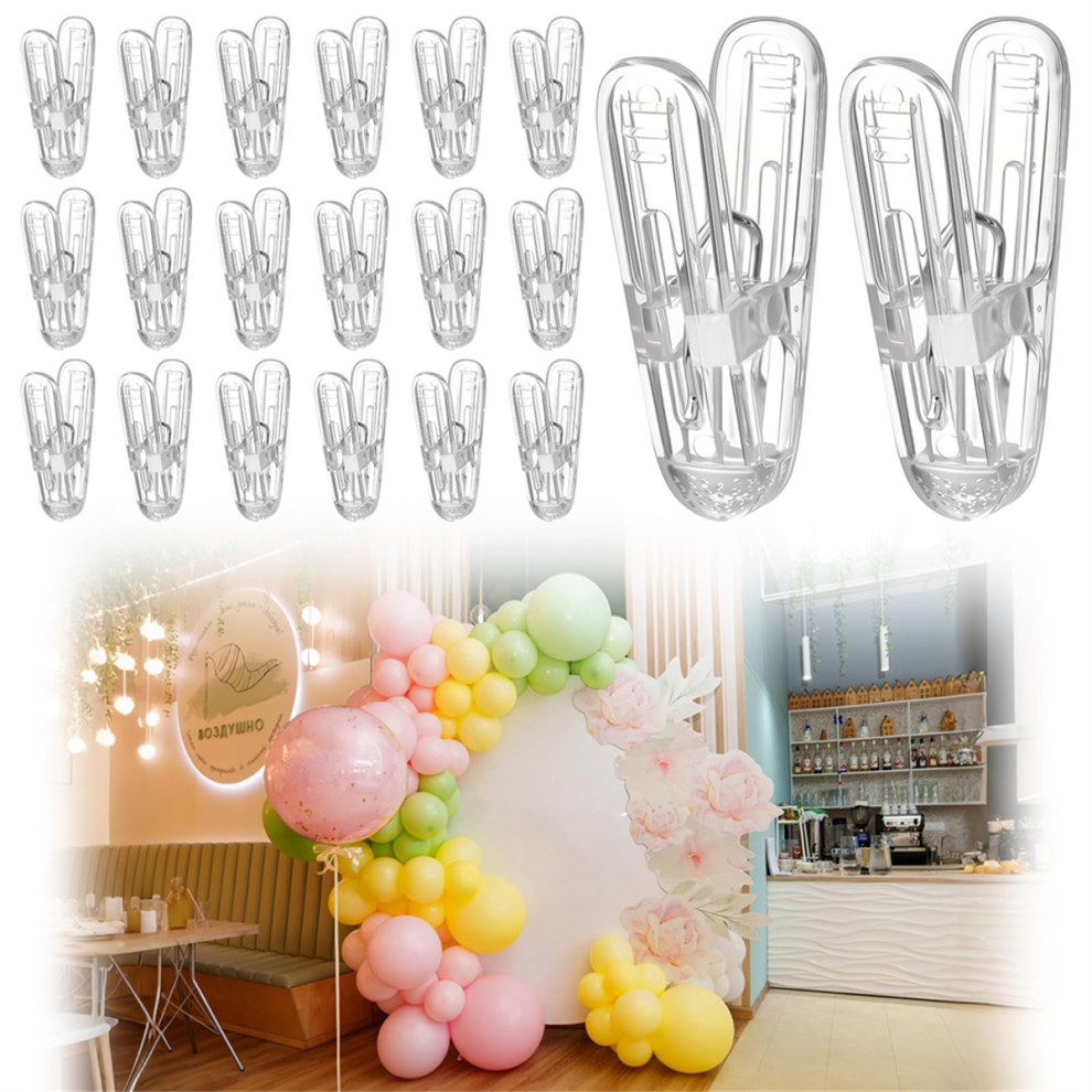 20pcs Balloon Arch Clips Plastic Transparent Sprin-image-OPC-PJFH8CR-NEW