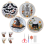 Halloween Embroidery Kit, - 4 Set Gothic -Kit for 1
