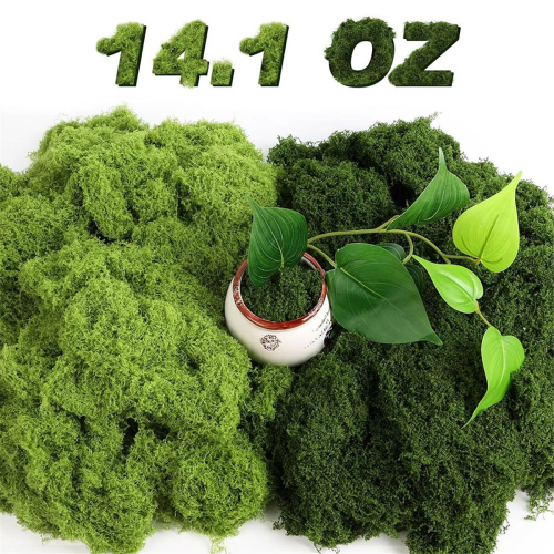 Fake Moss for Crafts, 14.1 OZ Artificial-Moss Plan 2