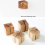 LED Decorative Cracked Wood Wall Light Square Soli 9
