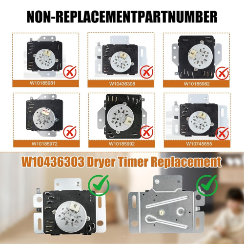 W10436303 Dryer Timer for Replacement AP6021393 PS 2