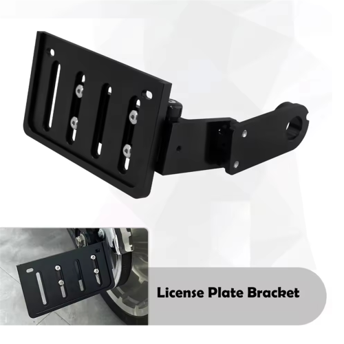 License Plate Bracket Rear Side Mount Support Hol 2
