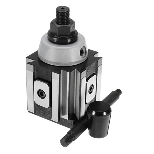 Piston Type Locking Tool Post Steel Quick Change Lathe Tool Holder 2