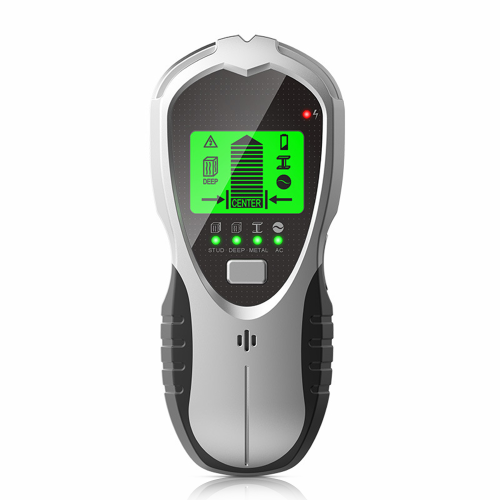 (Silver & Black) 4-in-1 Multifunctional Digital Wall Detector Wood/Metal/AC Testing Tool