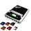 (Orange) 6 LED Clip-on Headlamp Rechargeable Sensor Cap Hat Lamp Headlight Torch Work Light 3