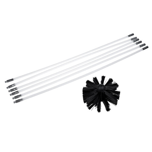 (6+1PCS) Chimney Cleaning Brush Set Chimney Pipe Inner Wall Cleaner Brush Bendable Flexible Cleaning Tools 2
