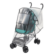 (Black) Baby Stroller Accessories Waterproof PVC Dust Cover Universal Practical Weatherproof Cover Summer Children Stroller Insect Mosquito Net Safety-Black