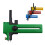 (Green) 1Piece Rotary Compass Circle Cutter Double-stage Adjustable 2