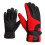 (Black) Motorcycle Leather Gloves Touch Screen Winter Warm Waterproof 3