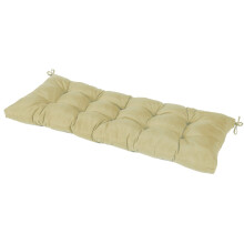 (Beige) Outdoor Cushion Waterproof Solid Bench Swing Mat High Rebound Foam