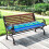 (Beige) Outdoor Cushion Waterproof Solid Bench Swing Mat High Rebound Foam 6