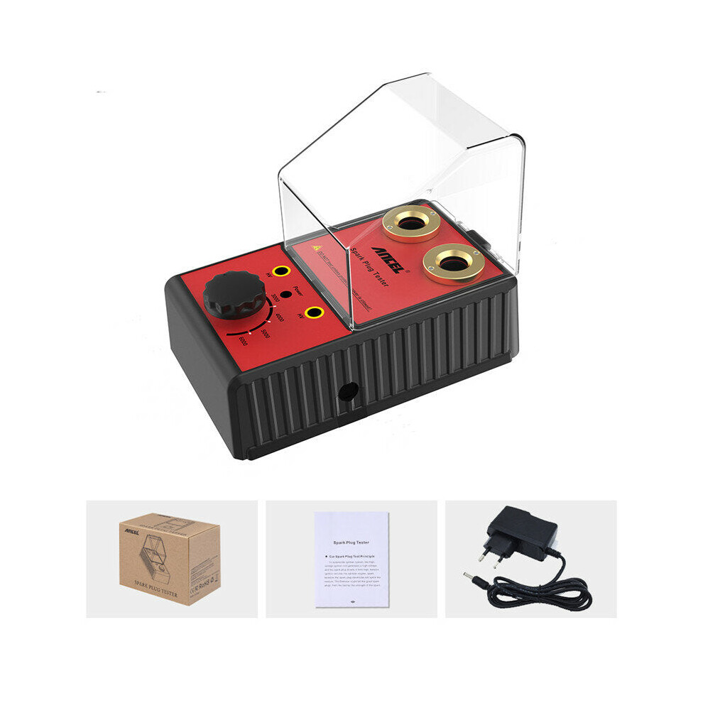 (Eu Plug) Eu/Us Plug 100- 240V 6000Rpm Car Spark Plug Tester Ignition System Auto Diagnostic Tool Double Hole Analyzer 9078193225709