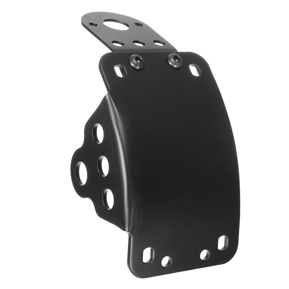 Vertical Side Mount Tail License Plate Bracket For Harley Chopper Light/Black 9078193999877