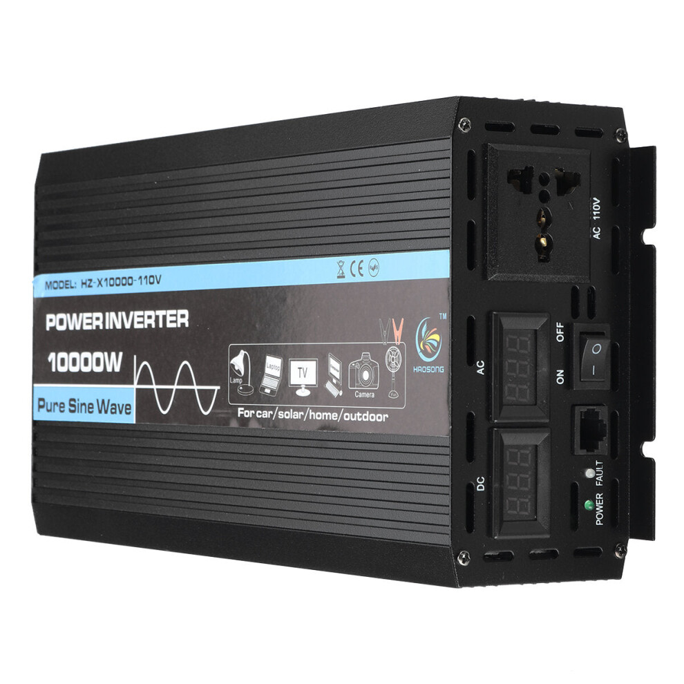 (12V-110V) Dual Display 3000W Pure Sine Wave Inverter Car Household Power Inverter DC To AC Converter