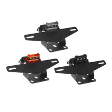 (Orange) Motorcycle Rear License Plate Tail Frame Holder Bracket with LED Light for 125 250 390 200 2013-2019