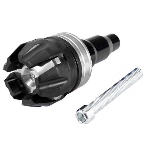 (Silver) Universal Motorcycle Frame Slider Falling Protector Anti Crash Caps 5-Color