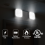 LED Emergency Lighting with Battery Backup,Two Squ 7