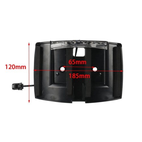 License Plate Relocator LED Curved Frame for Tour 2