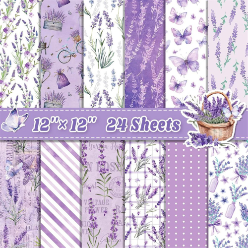 24 Sheets Scrapbook Paper 12inch X Double-Sided Bo 1