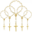 30PCS Mini Rosaries Baptism Acrylic Rosary Beads F 8