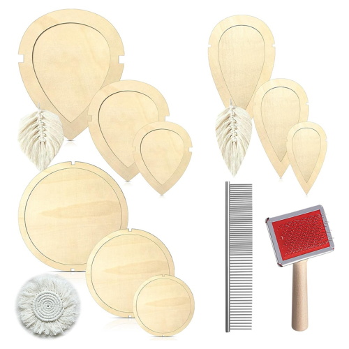 11 PCS Macrame Leaf Cutting Molds and Comb Sets, W