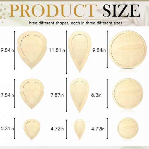 11 PCS Macrame Leaf Cutting Molds and Comb Sets, W 2