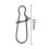 100PCS Black Strengthen Quick Snap Hook Connection 4