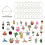 30PCS Wine Glass Charms Drink Identifiers for Stem 5