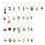 30PCS Wine Glass Charms Drink Identifiers for Stem 1
