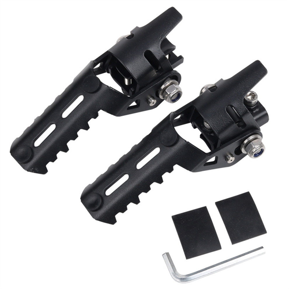 Pair Front Foot Pegs Folding Footrests Clamps For Light 4851686306681