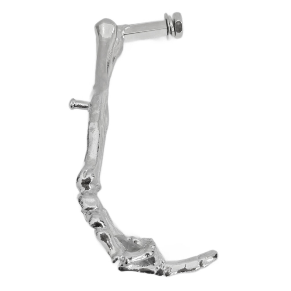 Gothic- Small Motorcycle Kickstand Foot Side Joint Silver 4851686313528