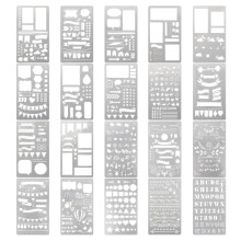 Junk Journaling Stencil Set Template Geometry Shap