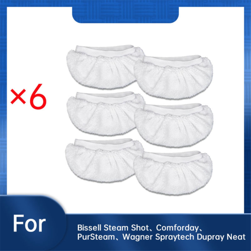 6 Pcs Microfiber Steam Mop Pads for Shot,,, Neat C 1