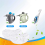 6 Pcs Microfiber Steam Mop Pads for Shot,,, Neat C 5