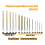 Pin Vise Hand Drill Manual Drills W/25pcs Bits (0. 4