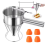 1200ml Stainless Steel Funnel Dispenser with 4 Lea 4