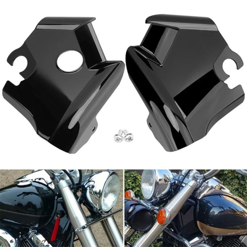 Front Fork Upper Frame Neck Covers for XVS400 Dra 2