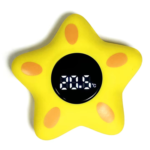 Baby Bath Water Temperature Gauge,Yellow Pentagram 2