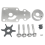 Water Pump Impeller Repair Kit for 2 Stroke 9.9Hp 6