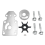 Water Pump Impeller Repair Kit for 2 Stroke 9.9Hp 1
