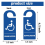 Handicap Parking Sign 3.5 X 8.5 Inch Hanger Permit 7
