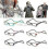 (Wine Red, 350) Folding Magnetic Reading Glasses With Snap Click Front, Neck Hanging Spectacles 2