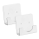 2 Piece Acrylic Bath Shower Curtain Pole Holder fo 1