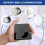 2 Piece Acrylic Bath Shower Curtain Pole Holder fo 6