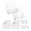 2 Piece Acrylic Bath Shower Curtain Pole Holder fo 10