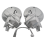 1Set Chrome Front Brake Rotor Disc Cover for Goldw 6