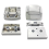 Chrome Tour Pack Pak Latches Kits for Touring Mod 7