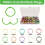 Colorful Loose Leaf Binder Rings (100 Pack) Metal 6