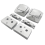 Chrome Tour Pack Pak Latches Kits for Touring Mod 5