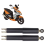 1 Pair 260mm Front Shock Absorbers Alloy Steel fo 5